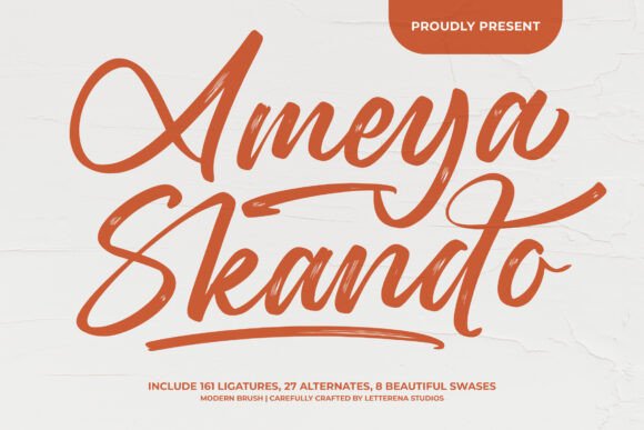 Ameya Skando: A Luxe Script for Branding