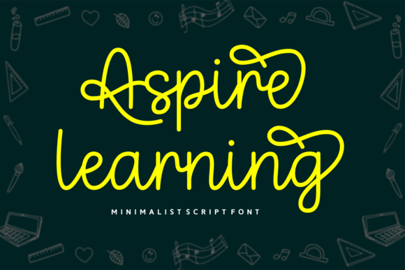 Aspire Learning: A Playful Script Font
