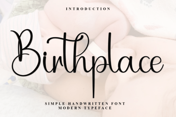 Birthplace: A Stylish Script Font for Business