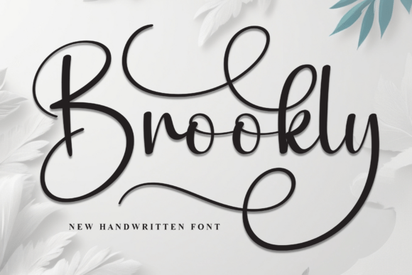 Brookly Font: Elegant Script for Editorial Design