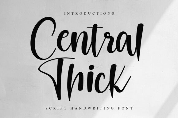 Central Thick Font for Web Design