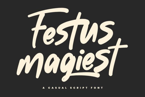 Festus Magiest: A Creative Script Font