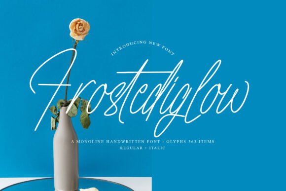 Frosted Glow Font: Modern Script for Web Design