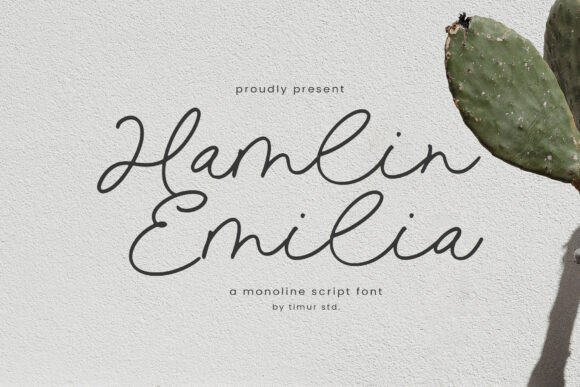Hamlin Emilia: A Stylish Script Font