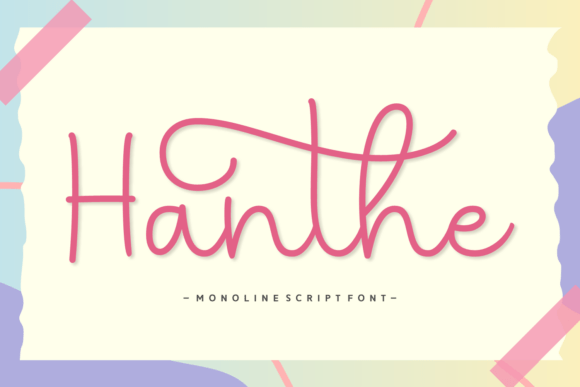 Hanthe: A Playful Script Font