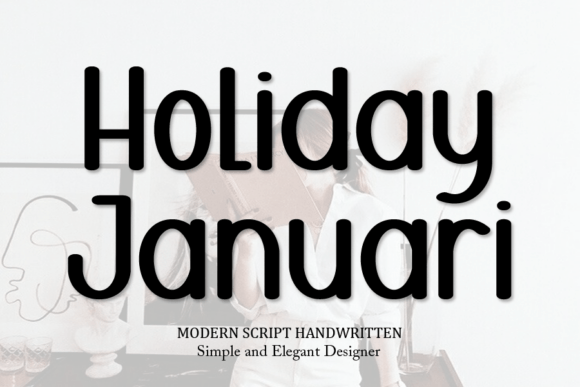 Holiday Januari: A Script Font That Elevates Brand Visuals