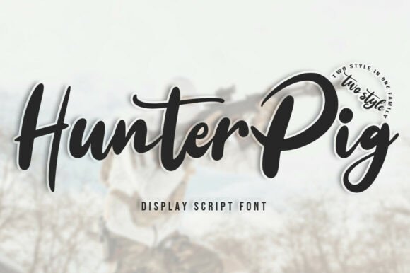 Hunter Pig – A Stylish Display Font