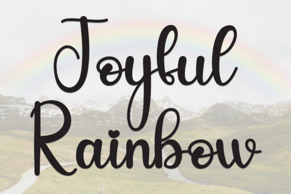Joyful Rainbow Font for Creative Makers