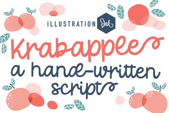 Krabapple Font: Youthful Script for Editorial Design
