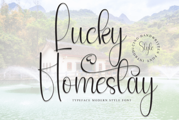 Lucky Homestay: A Script Font That Elevates Editorial Design