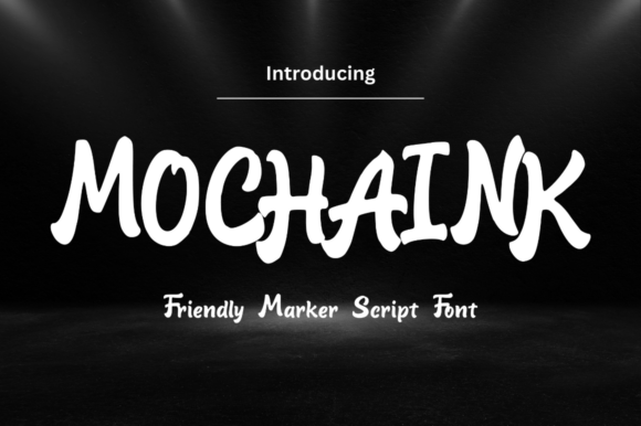Mocha Ink Font for Creative Design