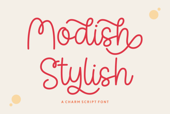 Modish Stylish Font for Web Design