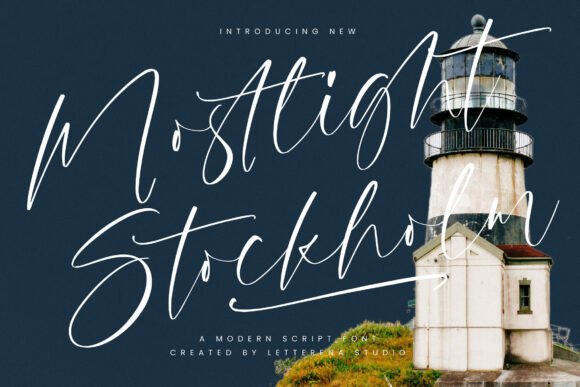Mostlight Stockholm: A Luxurious Script Font