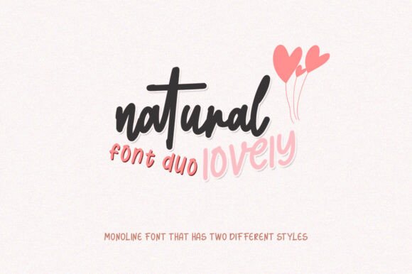 Natural Lovely: A Display Font for Clean, Modern Branding