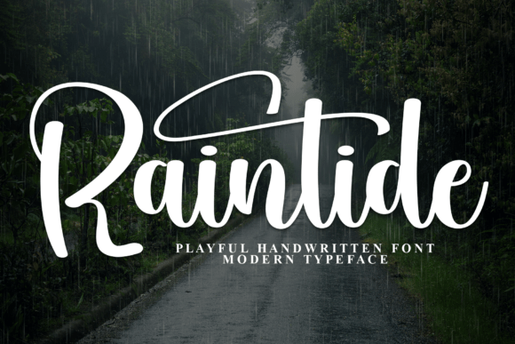 Raintide Font: Stylish Script for Web Design