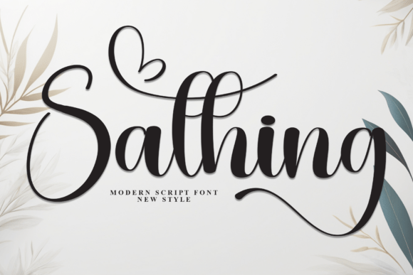 Sathing: A Stylish Script Font for Business