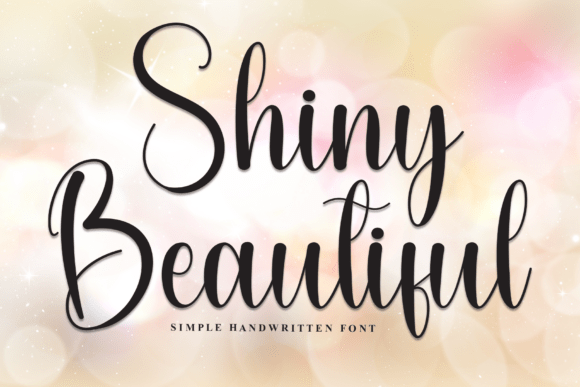 Shiny Beautiful: A Script Font for Creative Projects
