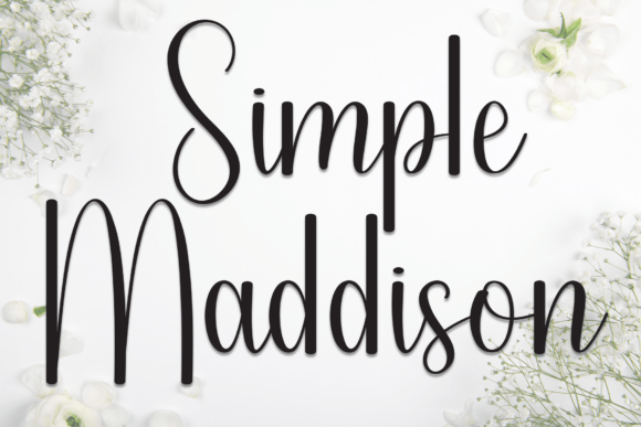 Simple Maddison: A Script Font for Elegant Editorial Design