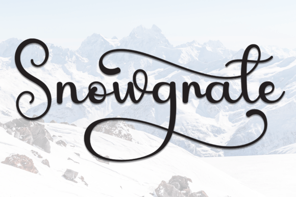 Snowgrate Font: A Stylish Script for Strong Brand Identity