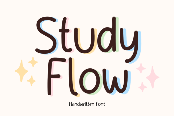 Study Flow: A Handwritten Font for Creative Publishing