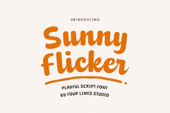Sunny Flicker: A Bold Script for Business
