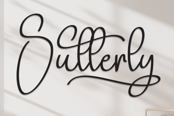 Sutterly: A Stylish Script Font for Business Branding