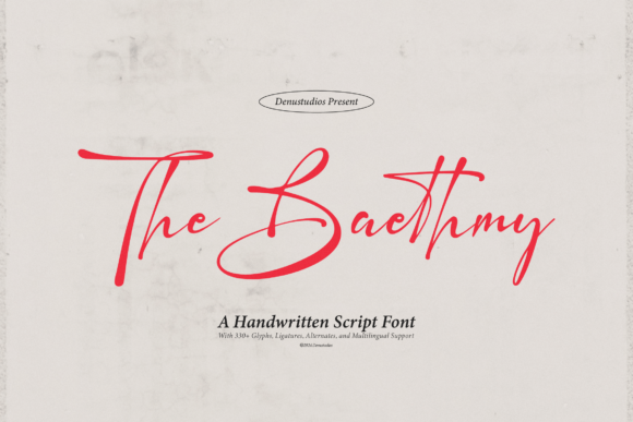 The Baethmy: A Handwritten Typeface for Digital Branding