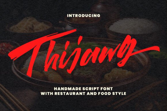 Thijawg: A Bold Script Font