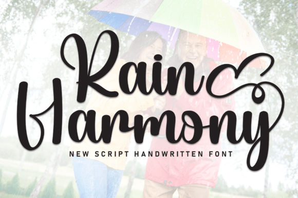 Unlock Campaign Elegance with the Rain Harmony Script Font