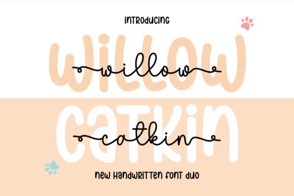 Willow Catkin Duo: A Versatile Script Typeface for Web Design